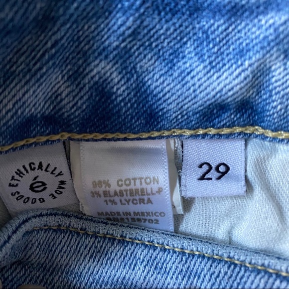 NEW Etica Alex Boy Raw Angled Hem Skinny Ankle Light Wash Jeans NWT - Picture 5 of 11